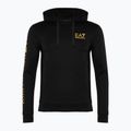 EA7 Emporio Armani Emporio Armani Train Logo Series Hoodie Extended Logo Coft negru/aur tricou cu logo negru/auriu pentru bărbați 5