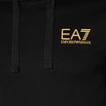 EA7 Emporio Armani Emporio Armani Train Logo Series Hoodie Extended Logo Coft negru/aur tricou cu logo negru/auriu pentru bărbați 7