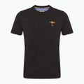 Bărbați Aeronautica Militare Essential jet negru T-shirt