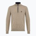 Pulover pentru bărbați Aeronautica Militare 1/2 Zip sand melange
