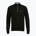 Pulover pentru bărbați Aeronautica Militare 1/2 Zip jet black