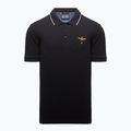 Tricou polo pentru bărbați Aeronautica Militare 262PO1308UP00082 Polo jet black