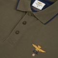 Tricou polo pentru bărbați Aeronautica Militare 262PO1308UP00082 Polo verde scuro 3