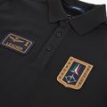 Tricou pentru bărbați Aeronautica Militare PO1927UP00191 Polo jet black 3