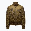 Geacă pentru bărbați Kurtka Aeronautica Militare 262AB3077UCT04361 Bomber fern green
