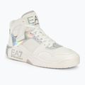 EA7 Emporio Armani Basket Mid pantofi alb/iridescent
