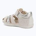 Sandale pentru copii Geox Macchia white/silver 3