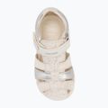 Sandale pentru copii Geox Macchia white/silver 6
