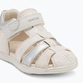 Sandale pentru copii Geox Macchia white/silver 7