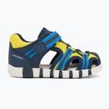 Sandale pentru copii Geox Iupidoo navy/fluo yellow 2