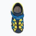 Sandale pentru copii Geox Iupidoo navy/fluo yellow 5