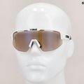 Ochelari de ciclism Bliz Matrix Nano Optics Photochromic S1-S3 mat alb / maro albastru multi 52304-03P 7