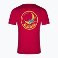 Tricou pentru bărbați La Sportiva Climbing on the Moon fucsia/giallo 2
