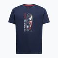 Tricou de cățărare pentru bărbați La Sportiva Solution night sky/mountain red