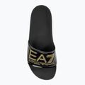 EA7 Emporio Armani Water Sports Visibility flip-flops negru/dorat strălucitor 5