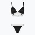 Costum de baie din două elemente pentru femei EA7 Emporio Armani Water Sports BW Maxi Logo bianco/nero 2