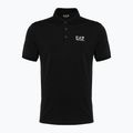 Tricou polo EA7 Emporio Armani Train Visibility negru pentru bărbați