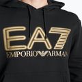 EA7 Emporio Armani Emporio Armani Train Logo Series Oversize Logo Hoodie Coft negru pentru bărbați 3