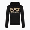 EA7 Emporio Armani Emporio Armani Train Logo Series Oversize Logo Hoodie Coft negru pentru bărbați 5