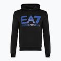 EA7 Emporio Armani Emporio Armani Train Logo Series Oversize Logo Hoodie Coft negru pentru bărbați 5