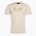 Tricou pentru bărbați EA7 Emporio Armani Train Gold Label Tee Pima cu logo mare pentru zilele ploioase