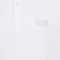 Tricou polo pentru bărbați EA7 Emporio Armani Core Identity Polo white / silver logo 3