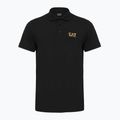 Tricou polo pentru bărbați EA7 Emporio Armani Core Identity Polo black / gold logo
