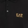 Tricou polo pentru bărbați EA7 Emporio Armani Core Identity Polo black / gold logo 3