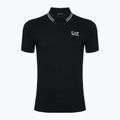 Tricou pentru bărbați  EA7 Emporio Armani Golf Pro Polo Check black