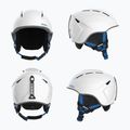Cască de schi pentru copii Briko Makalu Jr shiny white/lochmara blue