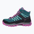 Încălțăminte de trekking pentru junior CMP Rigel Mid lake / pink fluo 10