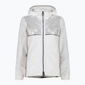 Hanorac cu glugă CMP Fix Hood Fleece Sweatshirt pentru femei  alb 32H0386/A001