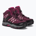 CMP cizme de trekking pentru copii Rigel Mid Wp maroon 3Q12944/05HM 4