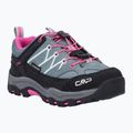 Încălțăminte de trekking pentru copii CMP Rigel Low Wp mineral green / purple fluo 8