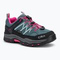 Încălțăminte de trekking pentru copii CMP Rigel Low Wp mineral green / purple fluo