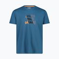 Tricou de trekking pentru bărbați CMP albastru 30T5057/07MN