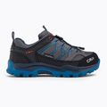 CMP cizme de trekking pentru copii Rigel Low Wp gri-albastru 3Q54554/69UN 2