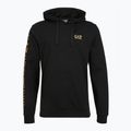 Bluză pentru bărbați Emporio Armani EA7 Train Logo Series Extended Logo Hoodie black / gold