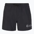 Șort de înot pentru bărbați EA7 Emporio Armani Extended Logo Boxer black / silver