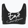 Costum de baie din două piese pentru femei EA7 Emporio Armani Maxi Logo Bikini Top black 3