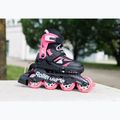 Role pentru copii cu protecții Rollerblade Microblade Combo Jr black/pink 8