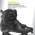 Role pentru bărbați Rollerblade Crossfire LX black/lime 10