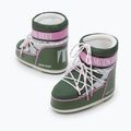 Ghete de zăpadă pentru femei  Moon Boot Icon Low Space Racing forest green/silver/pink 8