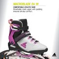 Role pentru femei Rollerblade Macroblade 84 W light grey/violet/orange 8