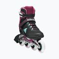 Role pentru femei Rollerblade Macroblade 84 W black/burgundy/ocean green 5