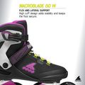 Role pentru femei Rollerblade Macroblade 80 W black/dark fuchsia 10