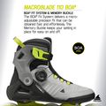 Role pentru bărbați Rollerblade Macroblade 110 Boa black/grey/lime 10