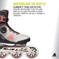 Role pentru femei Rollerblade Macroblade 90 Boa W grey/amethyst rose 9