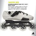 Role Rollerblade Twister 90R white smoke/black 9