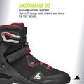 Role pentru bărbați Rollerblade Macroblade 90 black/red 10